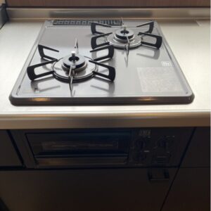 2口コンロ　グリル付